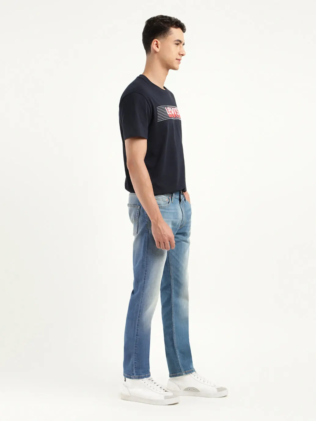 Men's 511 Blue Slim Fit Mid Rise Jeans 3