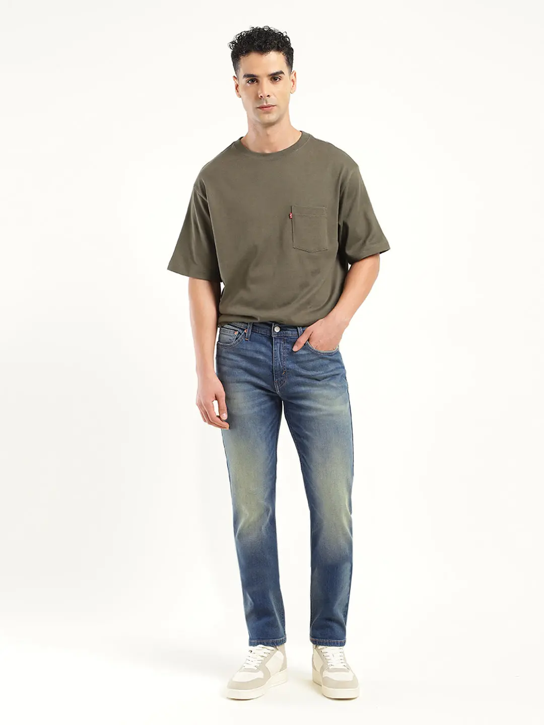 Men's 511 Blue Slim Fit Mid Rise Jeans 1