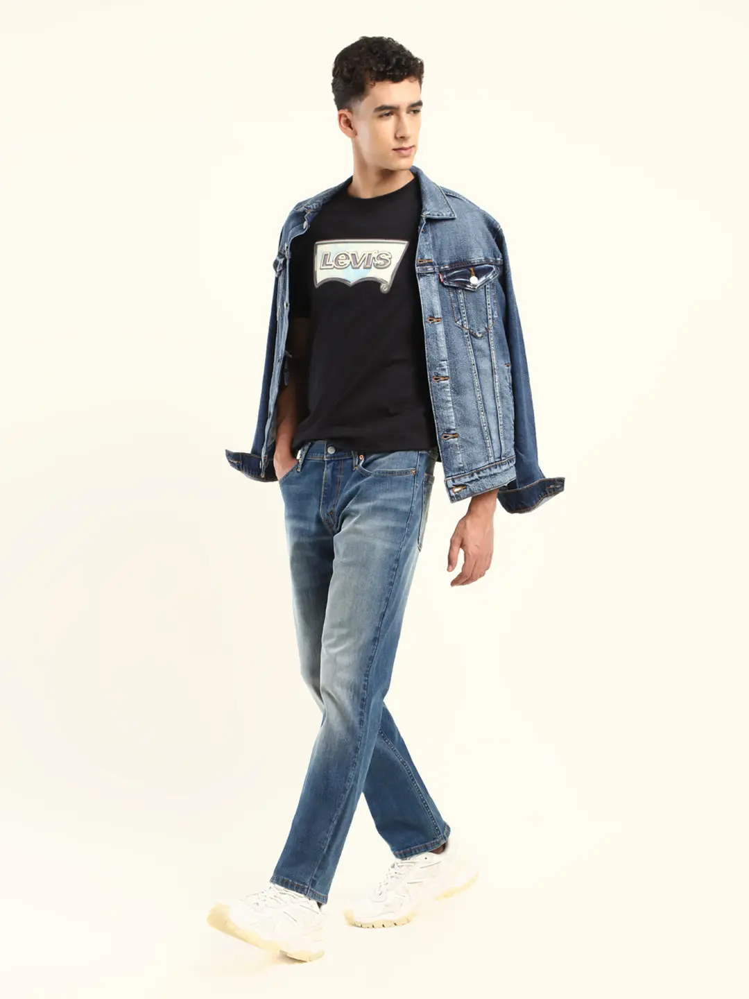 Men's 511 Blue Slim Fit Mid Rise Jeans 1