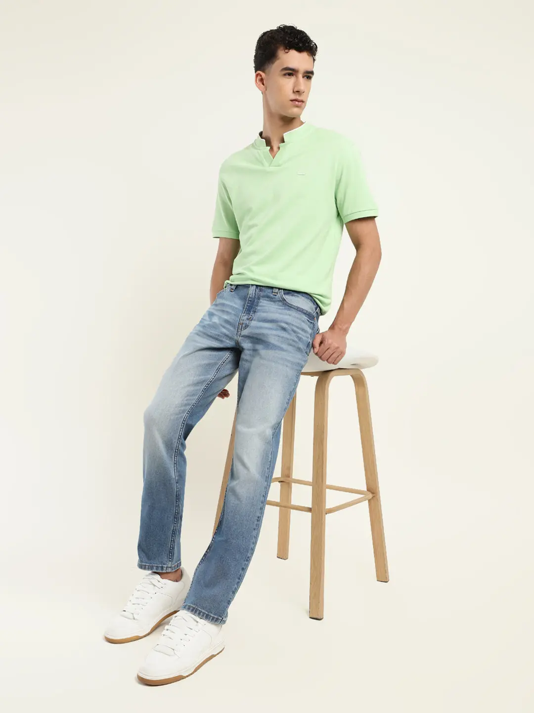 Men's 511 Blue Slim Fit Mid Rise Jeans 1