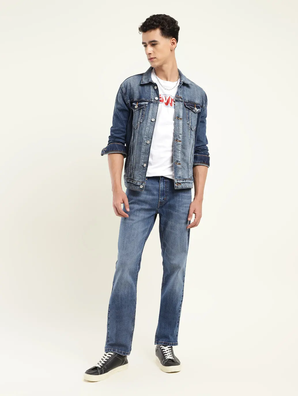 Men's 511 Blue Slim Fit Mid Rise Jeans 1