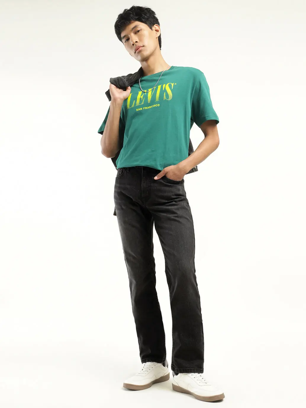 Men's 511 Black Slim Fit Mid Rise Jeans 1