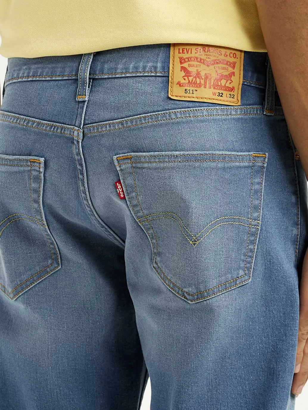 Men's 511 Med Indigo Slim Fit Mid Rise Jeans 6