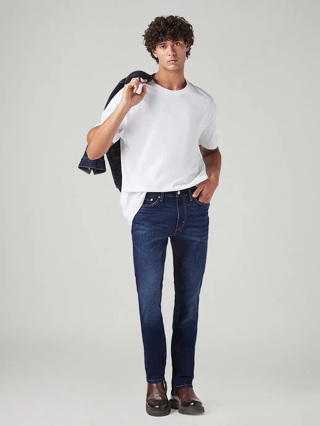 Men's 511 Dark Blue Slim Fit Mid Rise Jeans 1