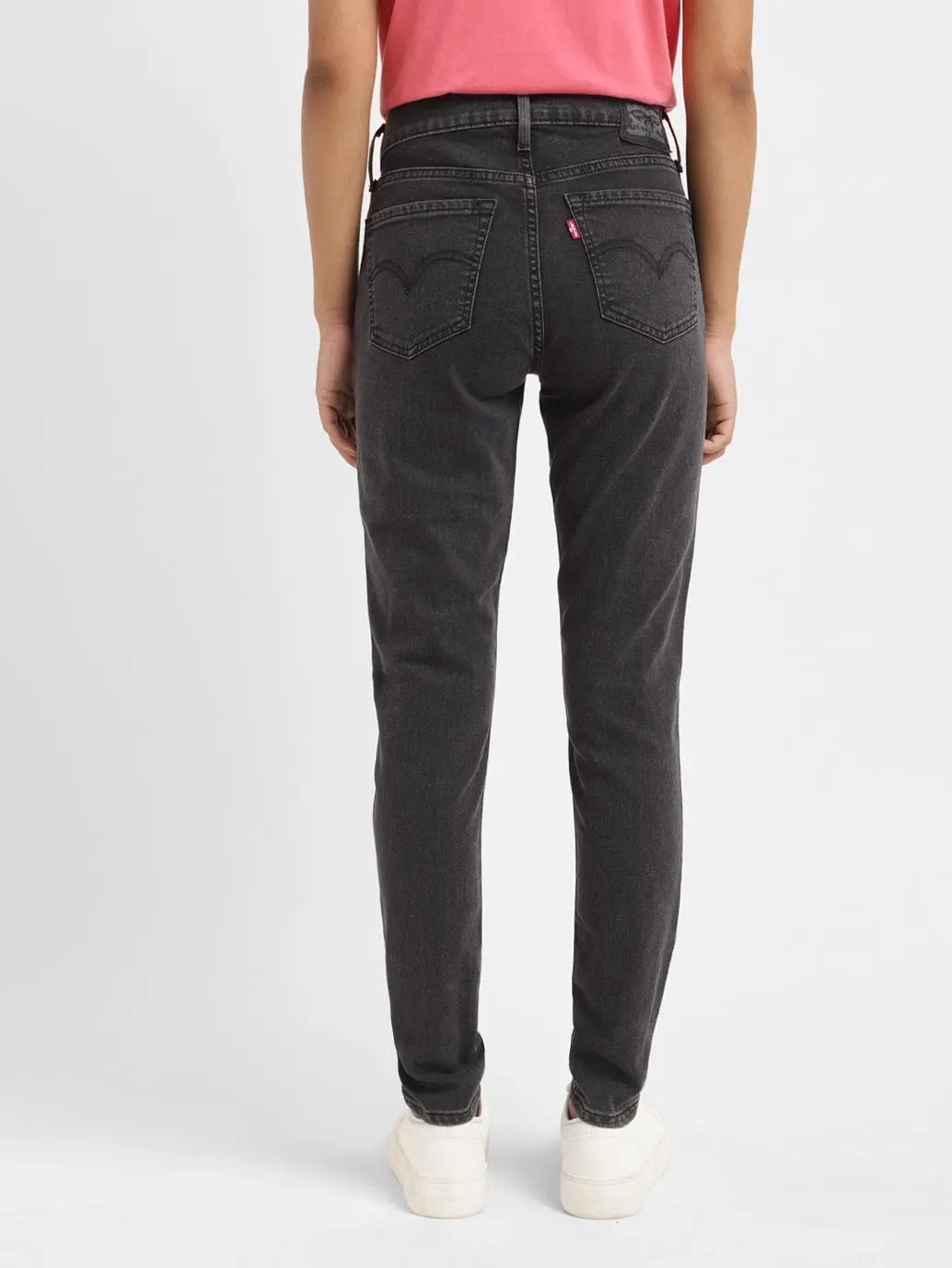 Women's 710 Black Skinny Fit Mid Rise Jeans 3