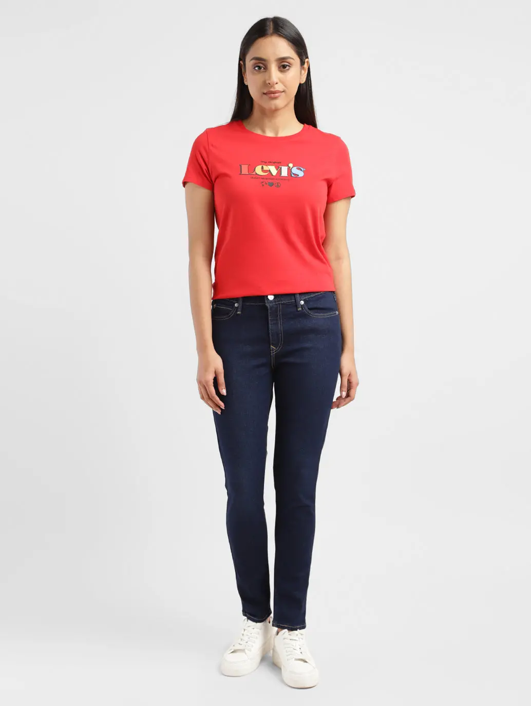 Women's 711 Indigo Skinny Fit Mid Rise Jeans 1