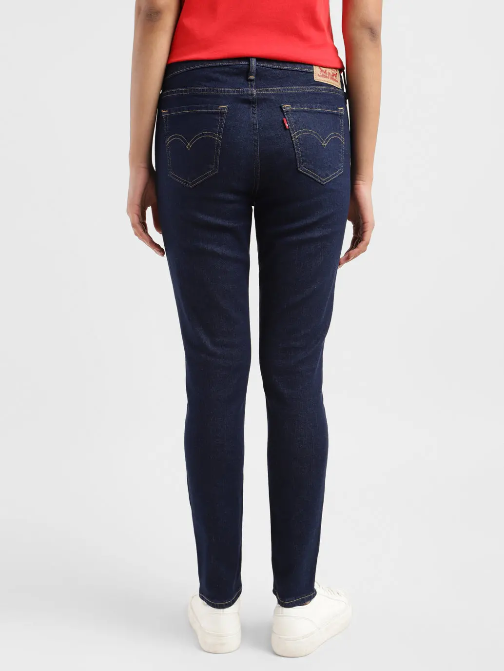 Women's 711 Indigo Skinny Fit Mid Rise Jeans 3