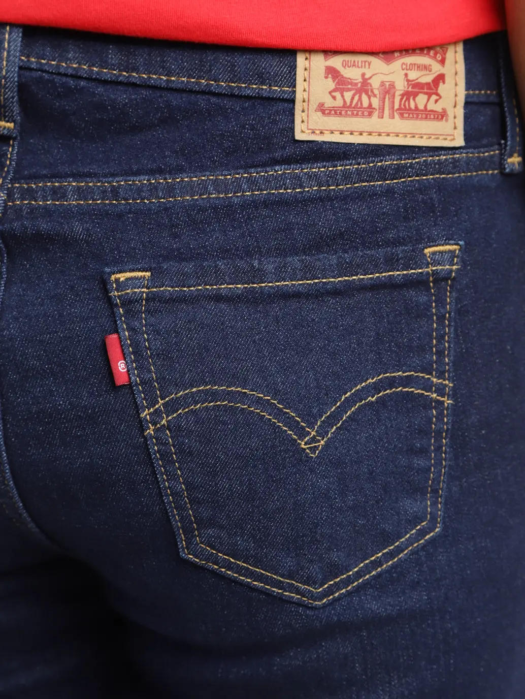 Women's 711 Indigo Skinny Fit Mid Rise Jeans 5