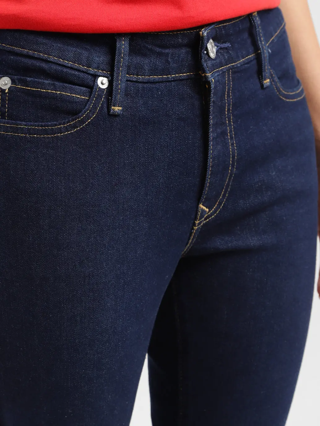 Women's 711 Indigo Skinny Fit Mid Rise Jeans 6