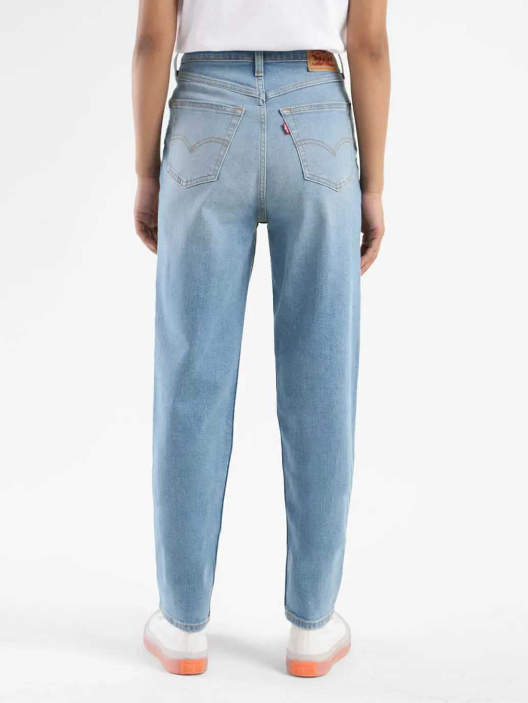 Women's Blue Mom Loose Fit High Rise Jeans 3