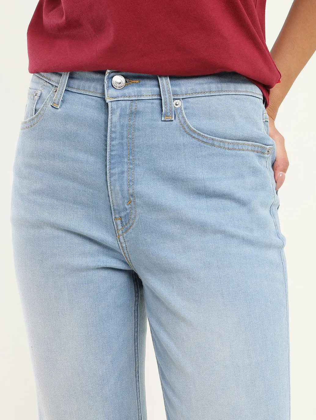 Women's 80S Mom Blue Loose Fit High Rise Jeans 5