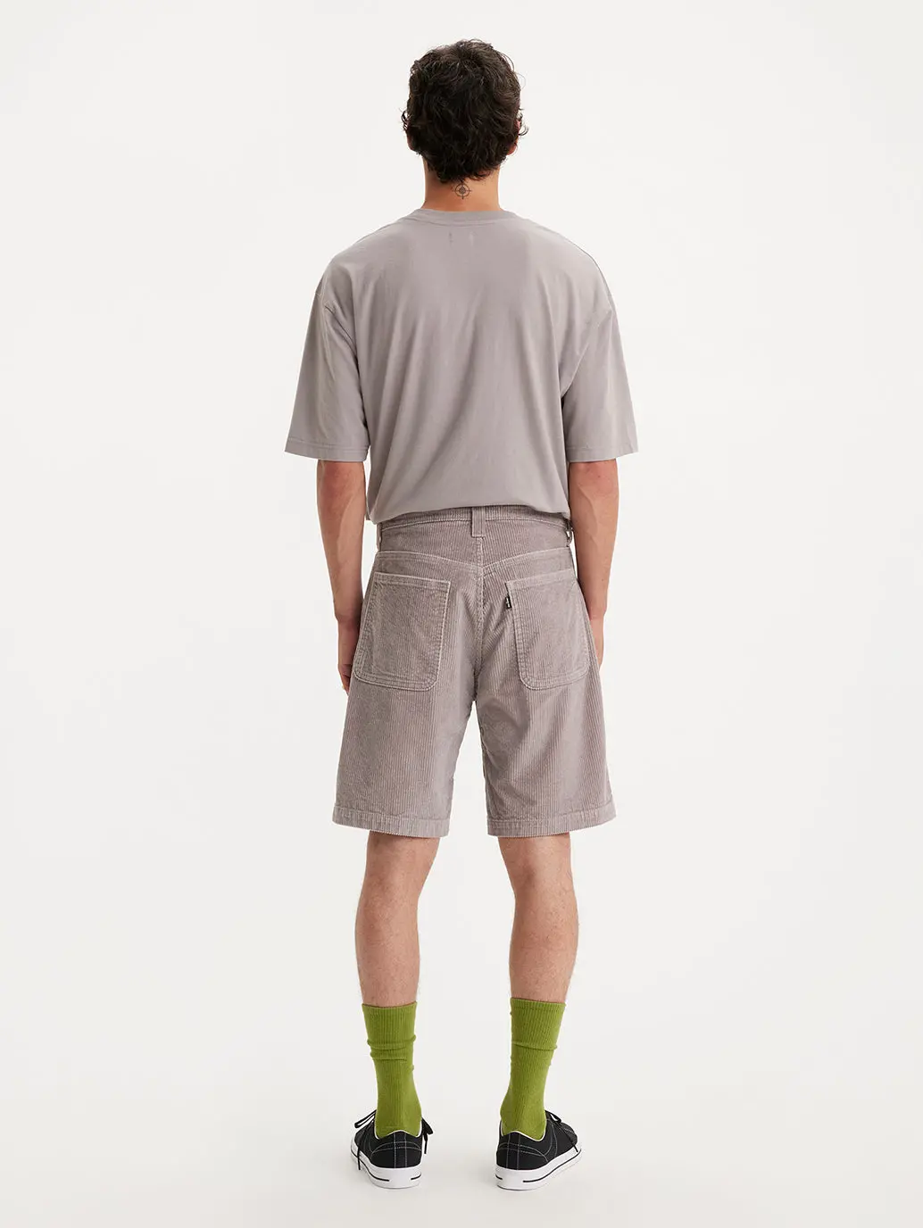 Men's Grey Slim Fit Shorts 3