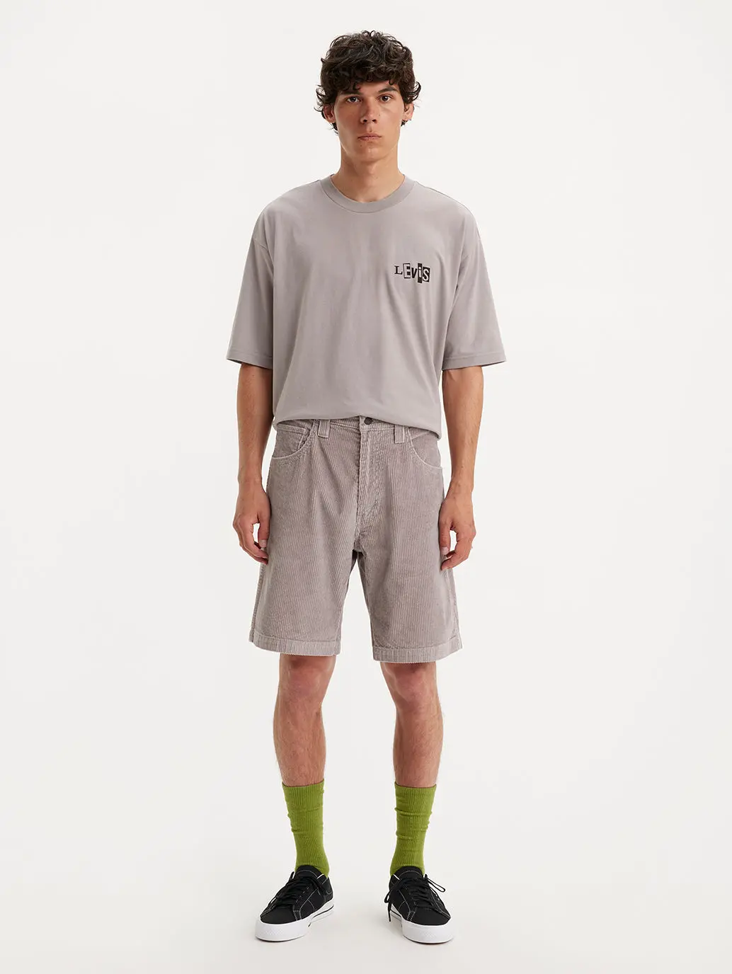 Men's Grey Slim Fit Shorts 1
