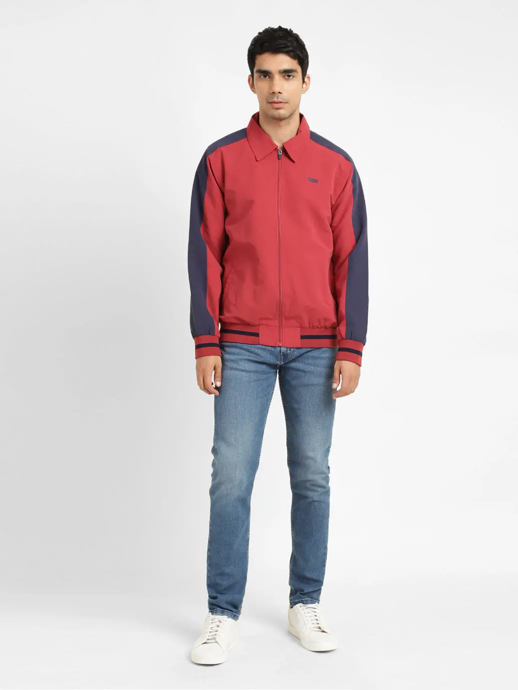 Mens Crew Neck Printed Tailored Jacket 1