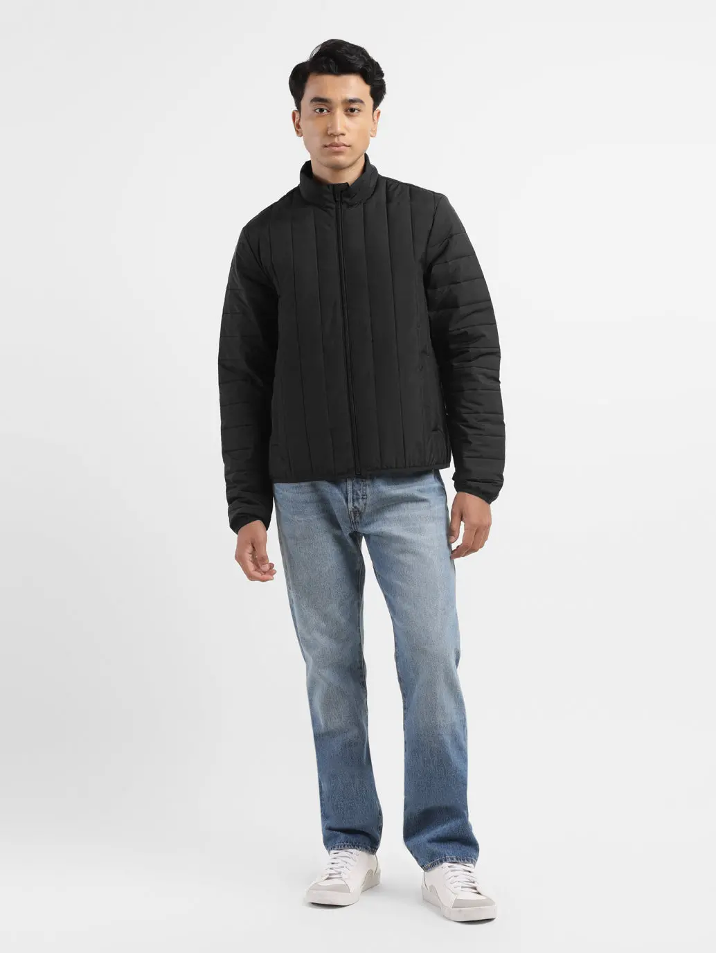 Men's Solid Padded Jacket 1