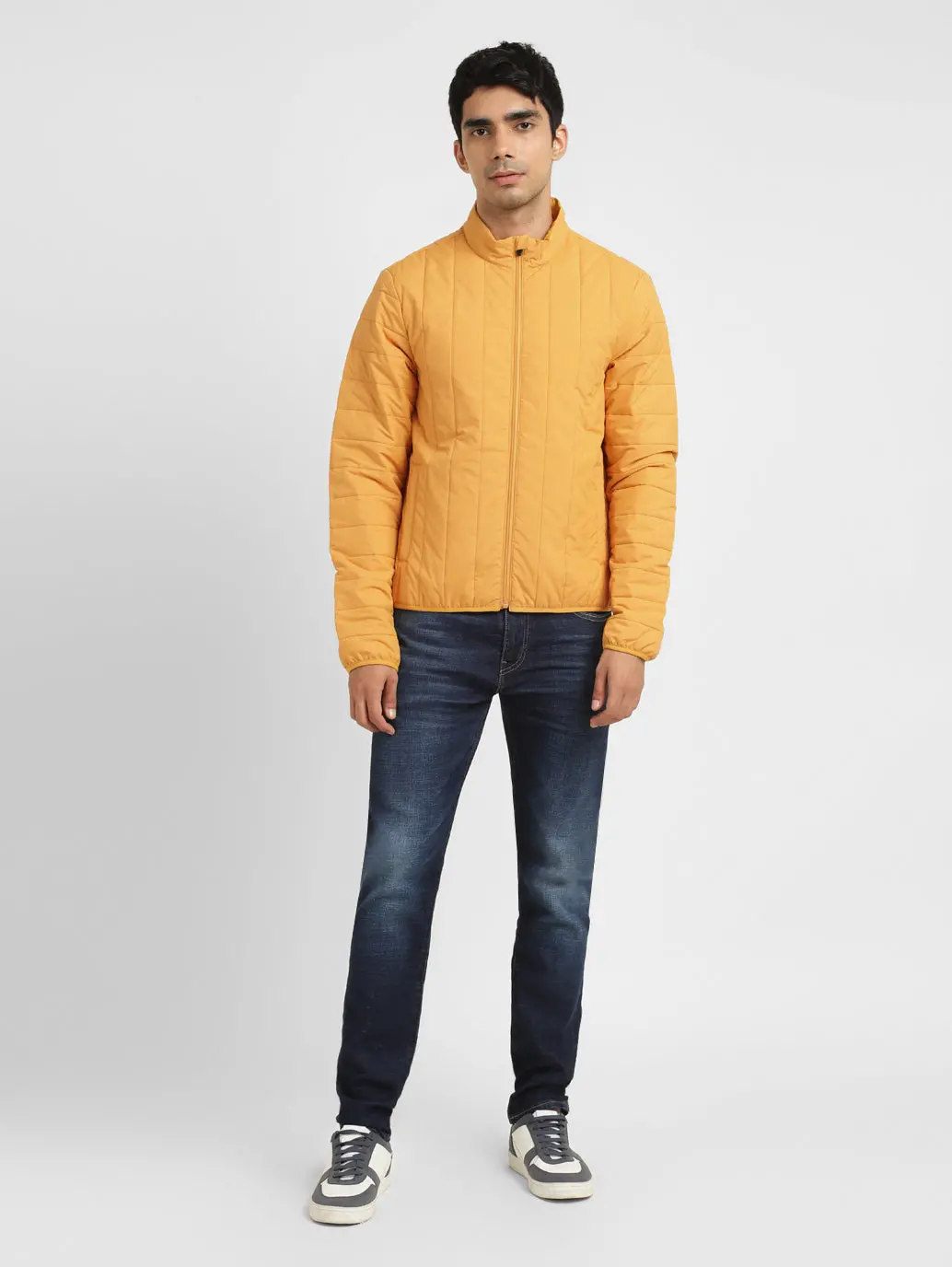 Men's Mock Collar Padded Jacket 1