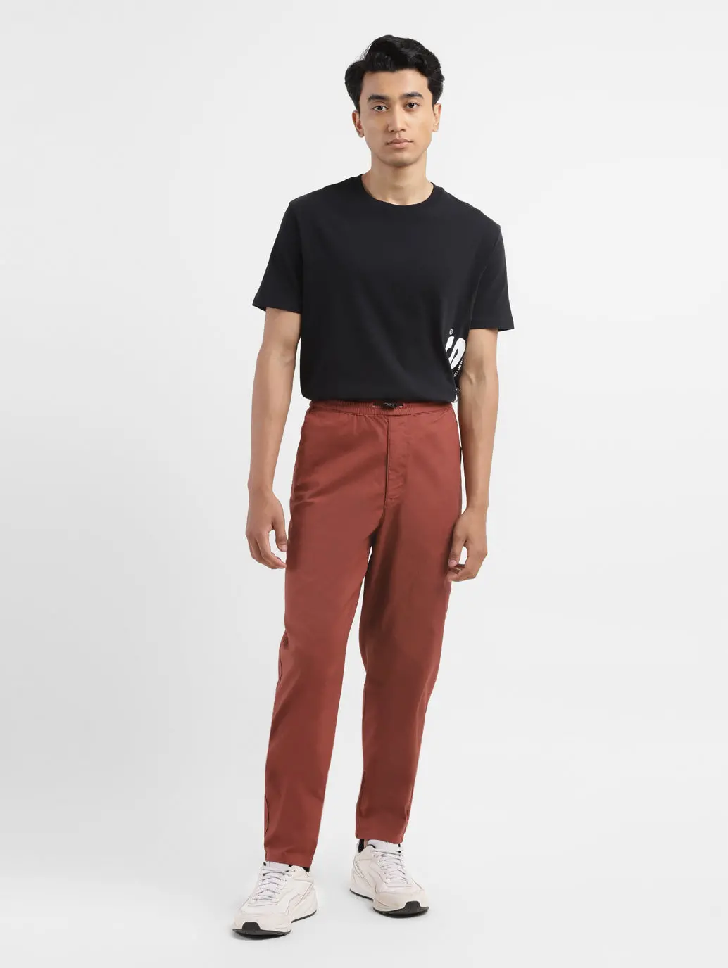 Men's Brown Regular Fit Joggers 1