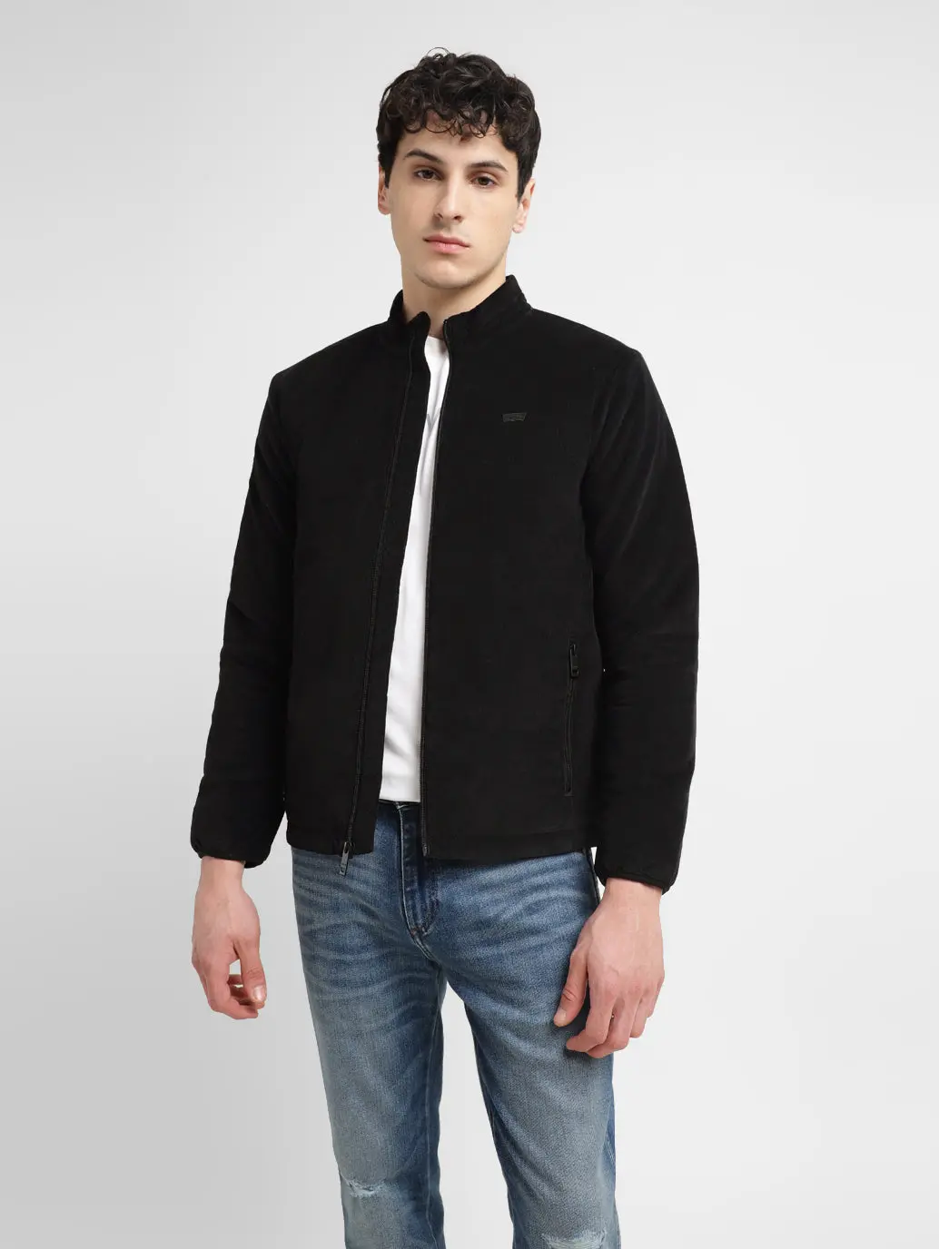 Men's Black Regular Collar Tailored Jacket 1