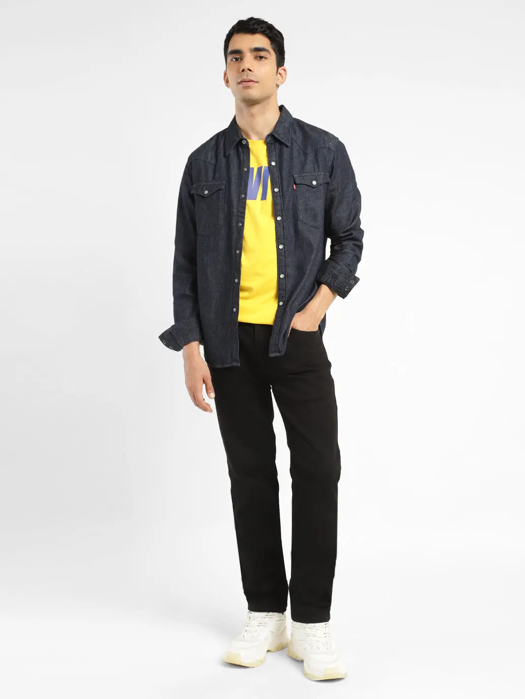 Men's 511 Black Slim Fit Mid Rise Jeans 1