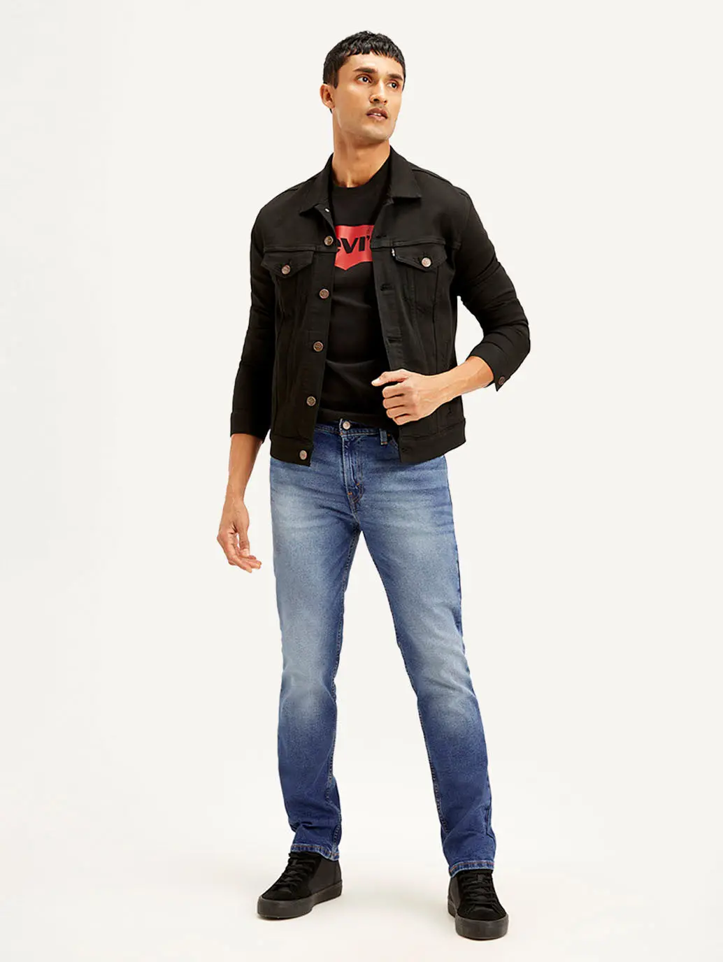 Men's 511 Blue Slim Fit Mid Rise Jeans 1