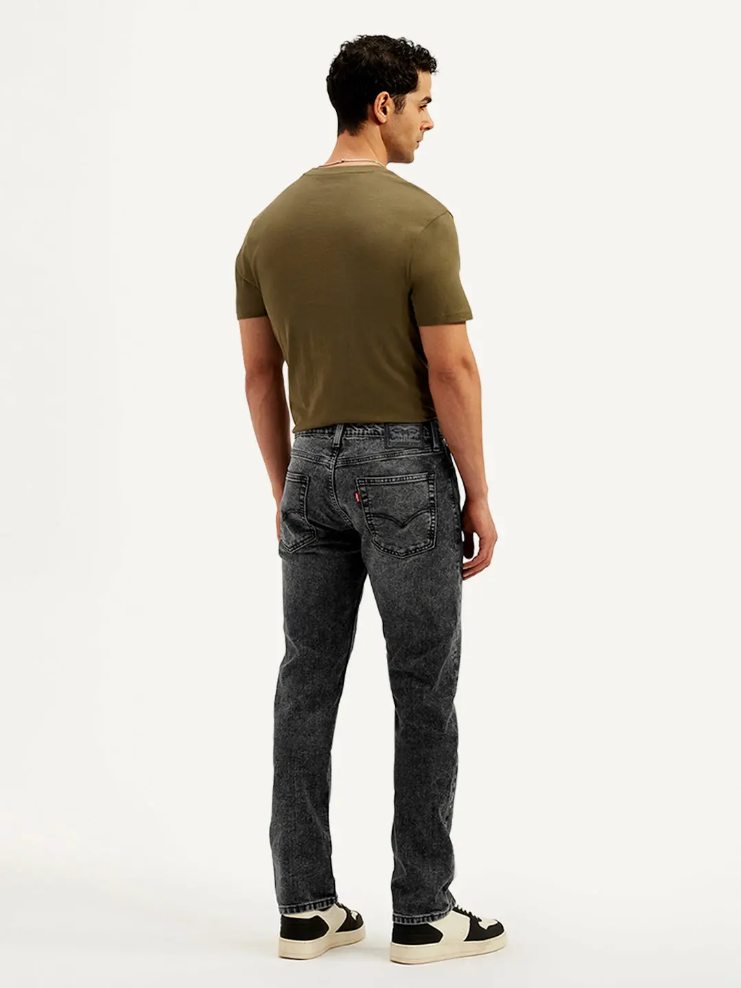 Men's 513 Charcoal Grey Slim Straight Fit Mid Rise Jeans 3