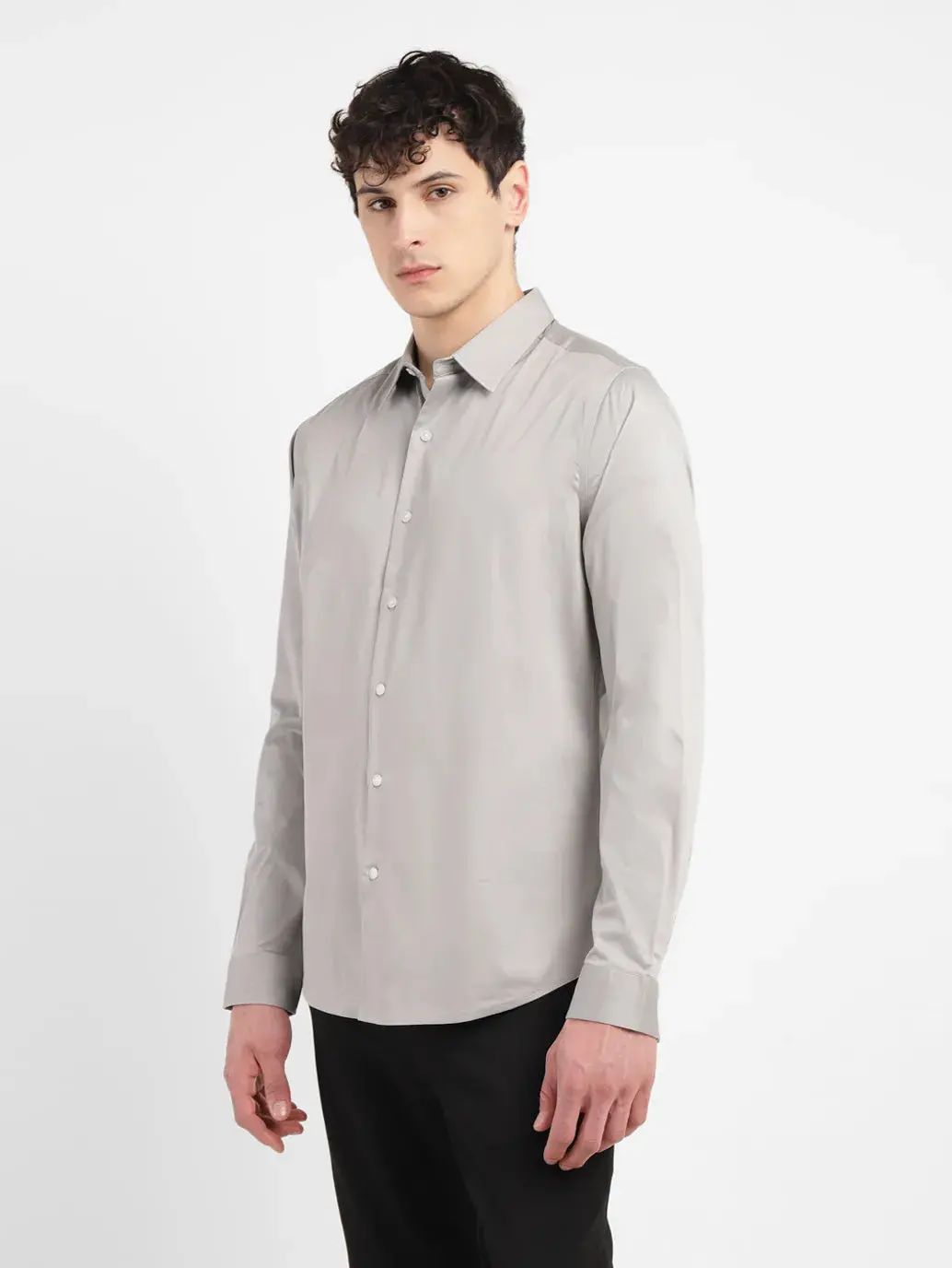 Men's Redloop Solid Slim Fit Shirt 4