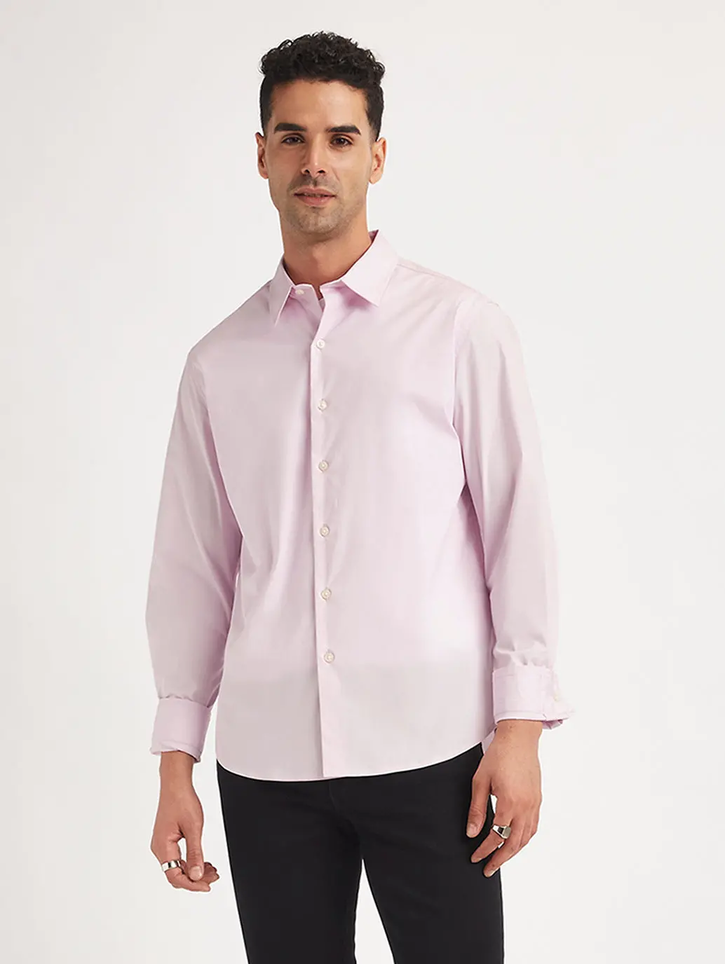 Men's Redloop Solid Slim Fit Shirt 1
