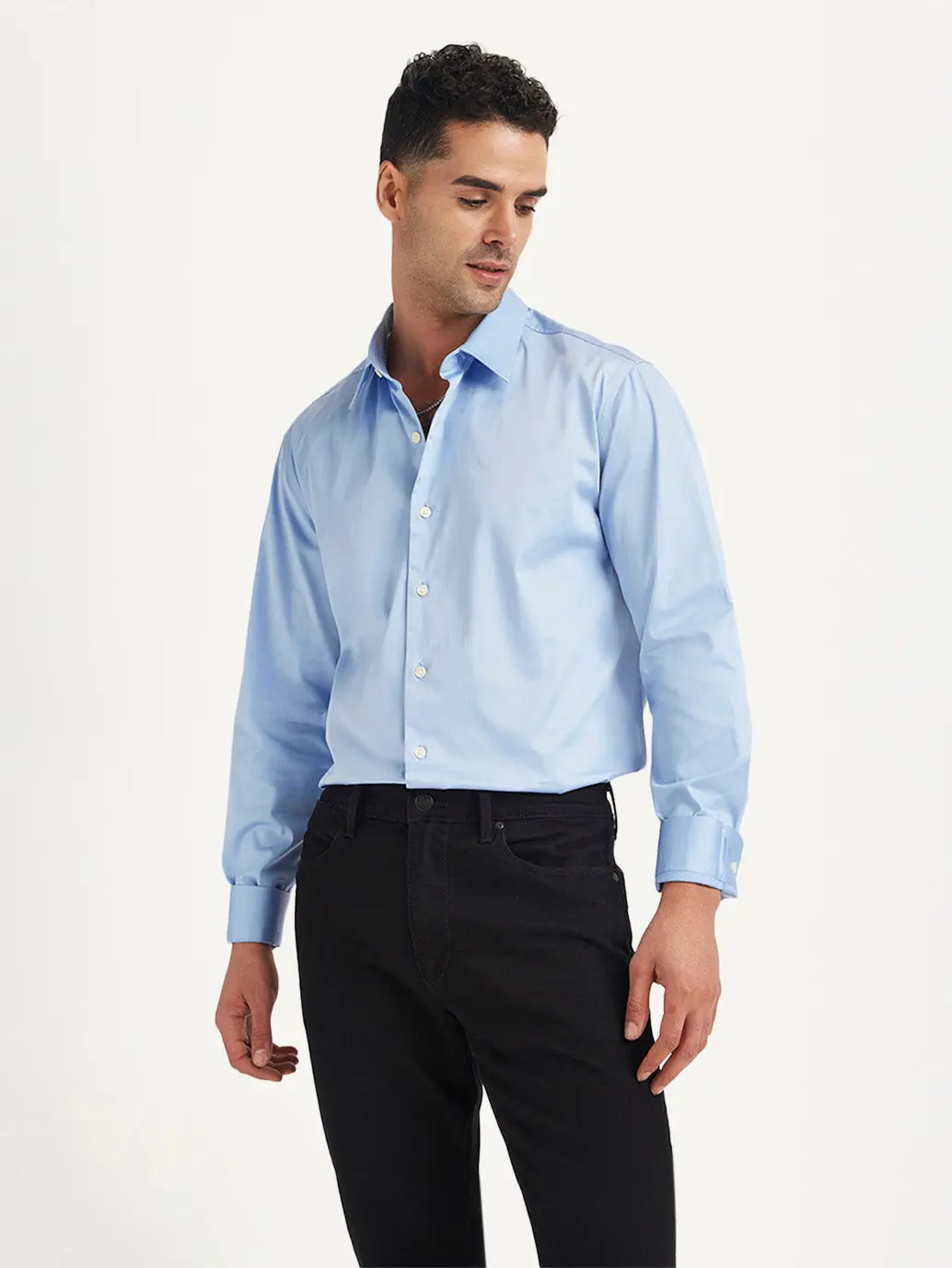 Men's Redloop Solid Slim Fit Shirt 1