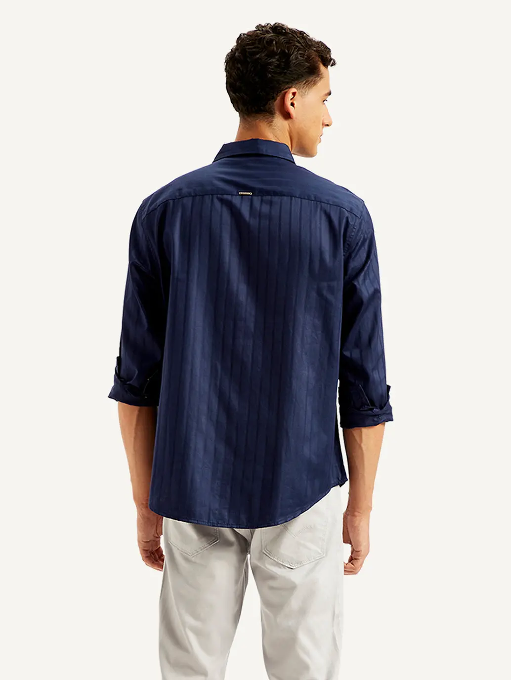 Men's Redloop Self Design Slim Fit Shirt 3