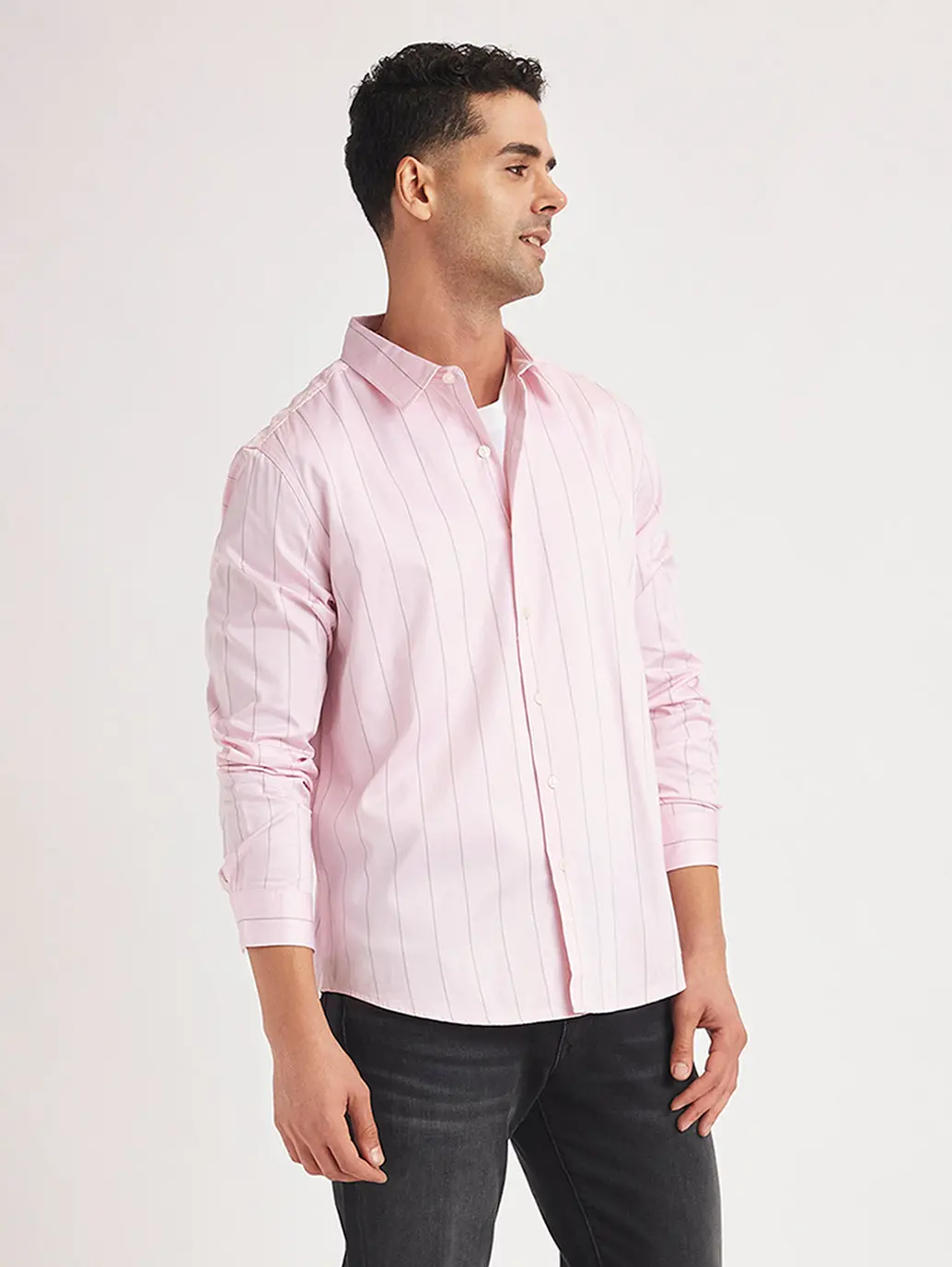 Men's Redloop Striped Slim Fit Shirt 1