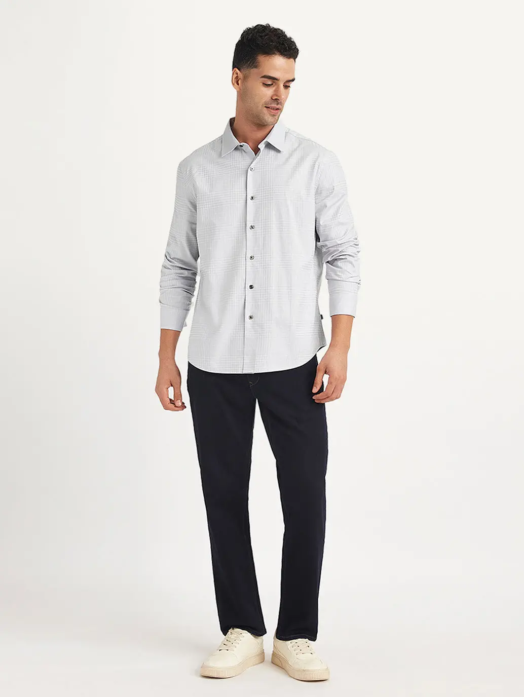 Men's Redloop Checkered Spread Collar Shirt 1