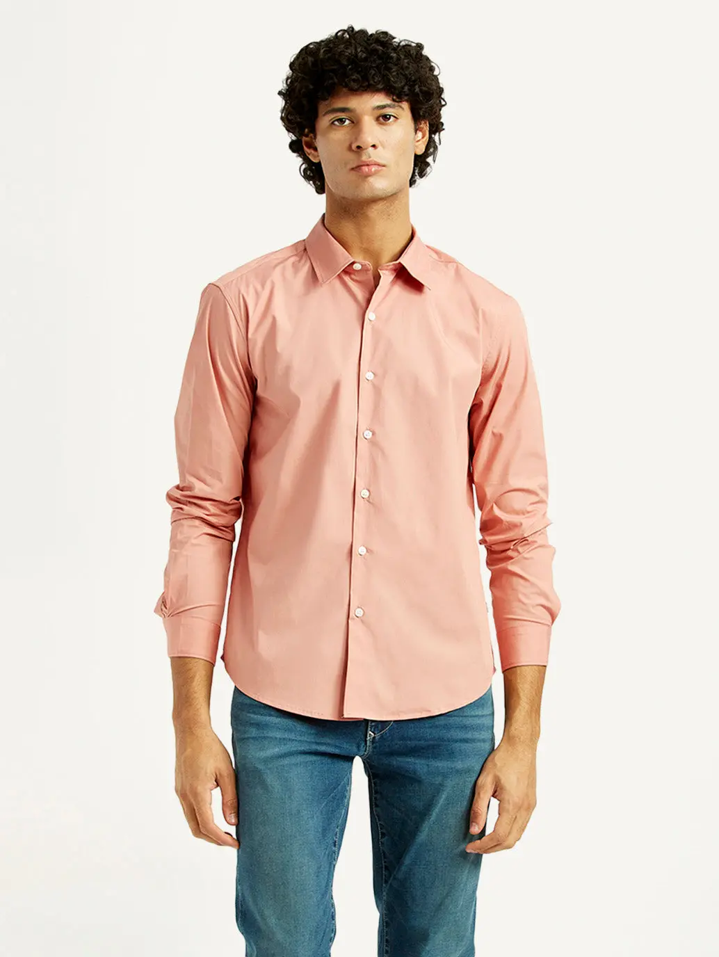 Men's Redloop Solid Slim Fit Shirt 5