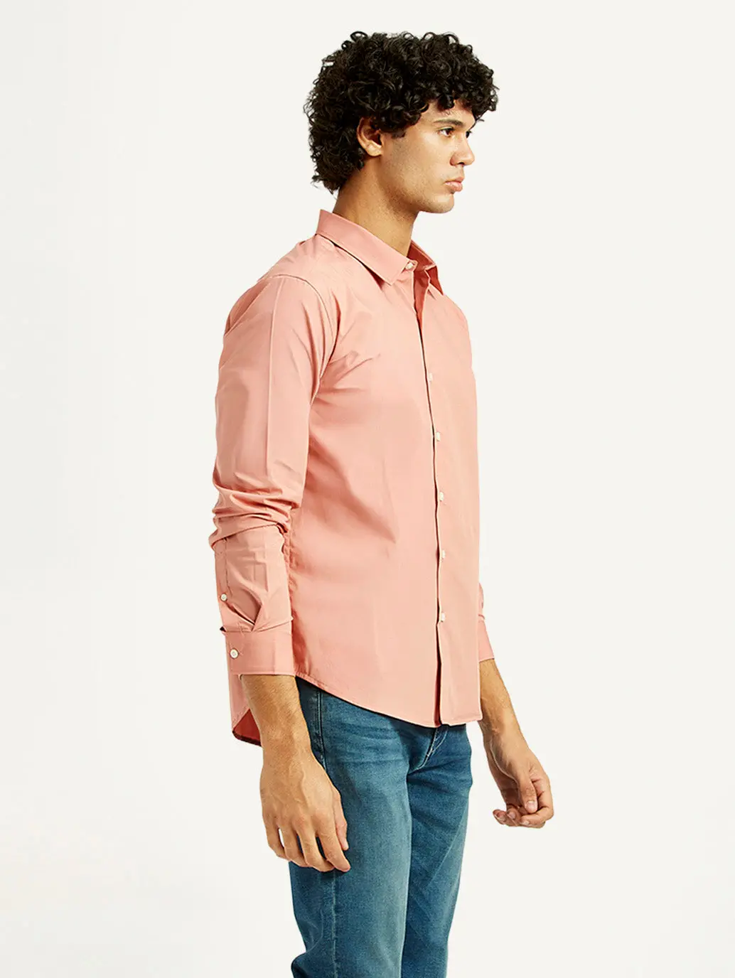 Men's Redloop Solid Slim Fit Shirt 4