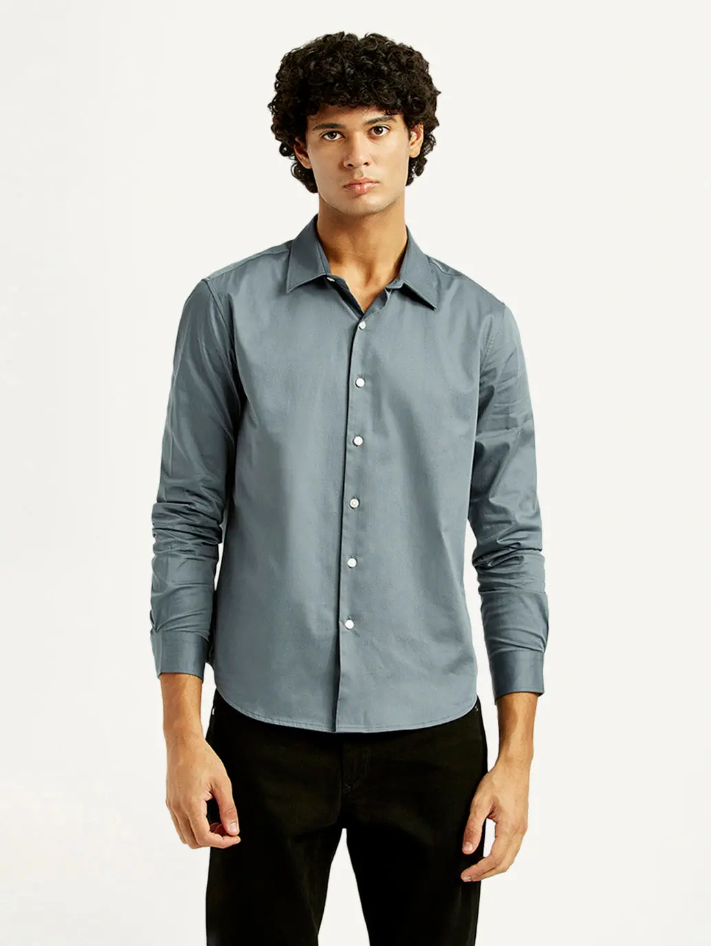 Men's Redloop Solid Slim Fit Shirt 2