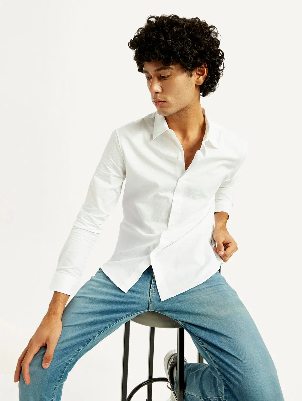 Men's Redloop Solid Slim Fit Shirt 1