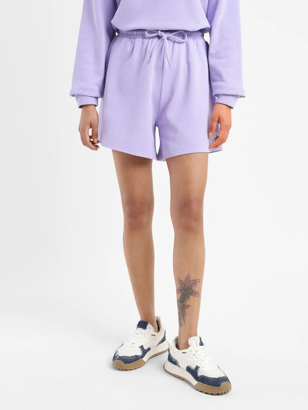 Women's Mid Rise Purple Regular Fit Shorts 3