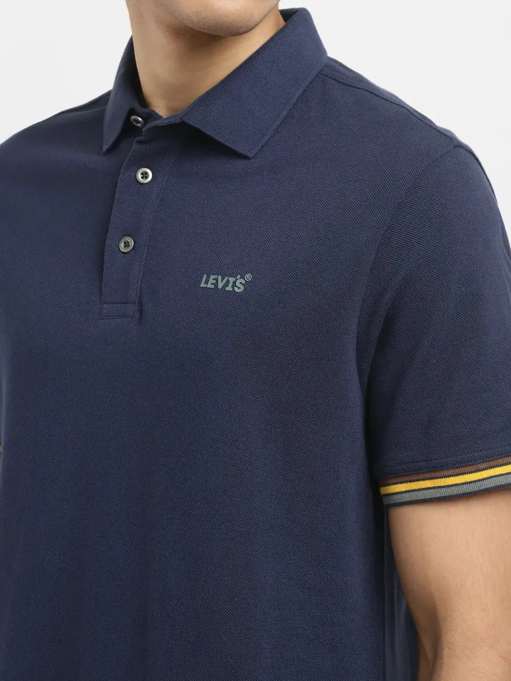 Men's Solid Slim Fit Polo T-Shirt 5