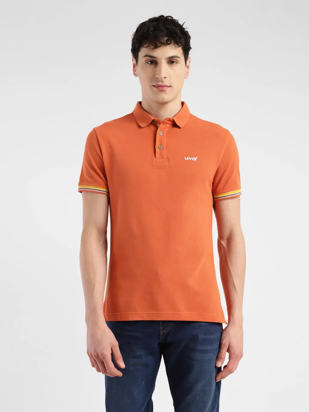 Men's Solid Polo T-Shirt 1