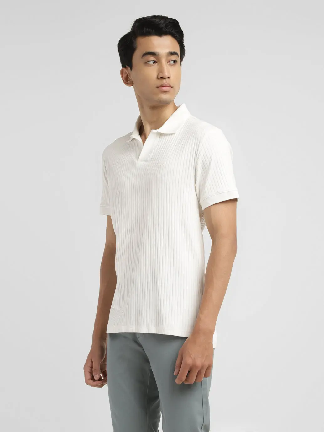 Men's Solid Slim Fit Polo T-Shirt 5