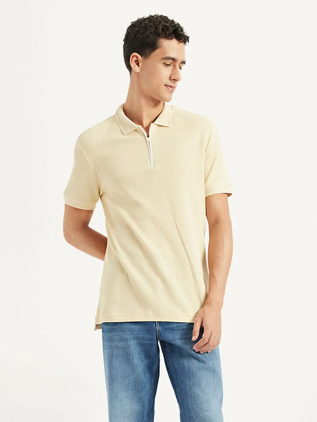 Men's Solid Slim Fit Polo T-Shirt 1