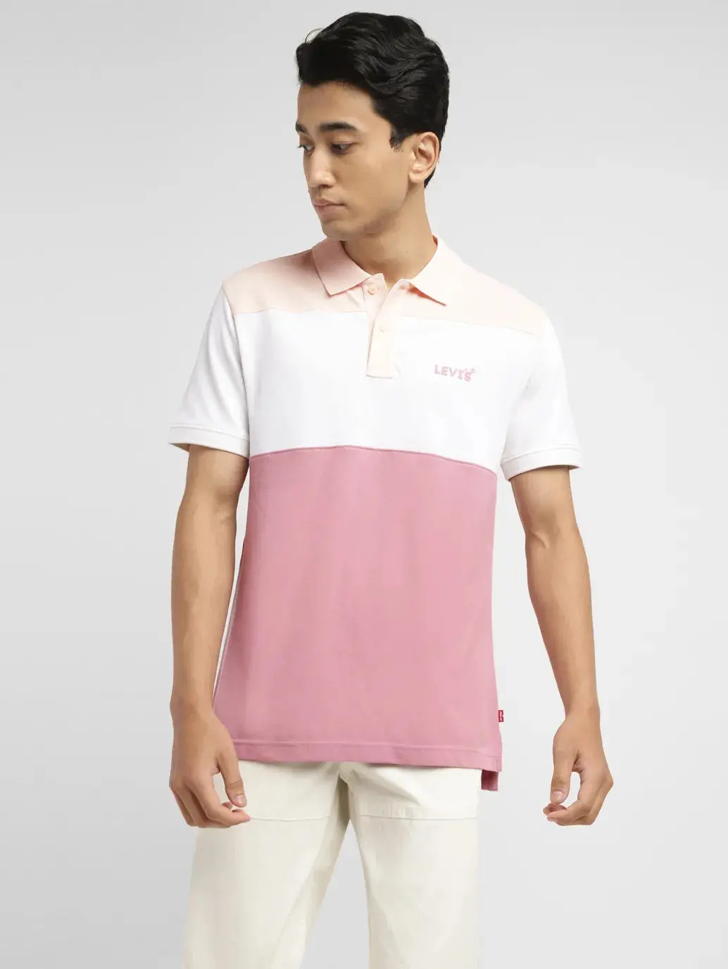 Men's Colorblock Slim Fit Polo T-Shirt 1