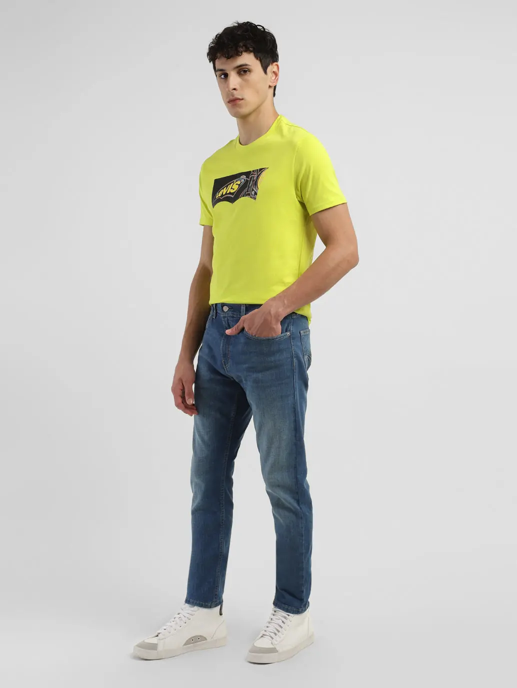 Men's 512 Indigo Slim Tapered Fit Mid Rise Jeans 8