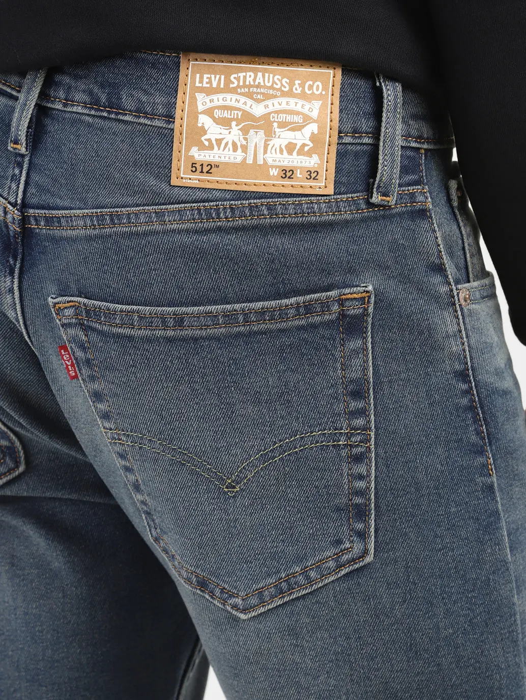 Men's 512 Indigo Slim Tapered Fit Mid Rise Jeans 6