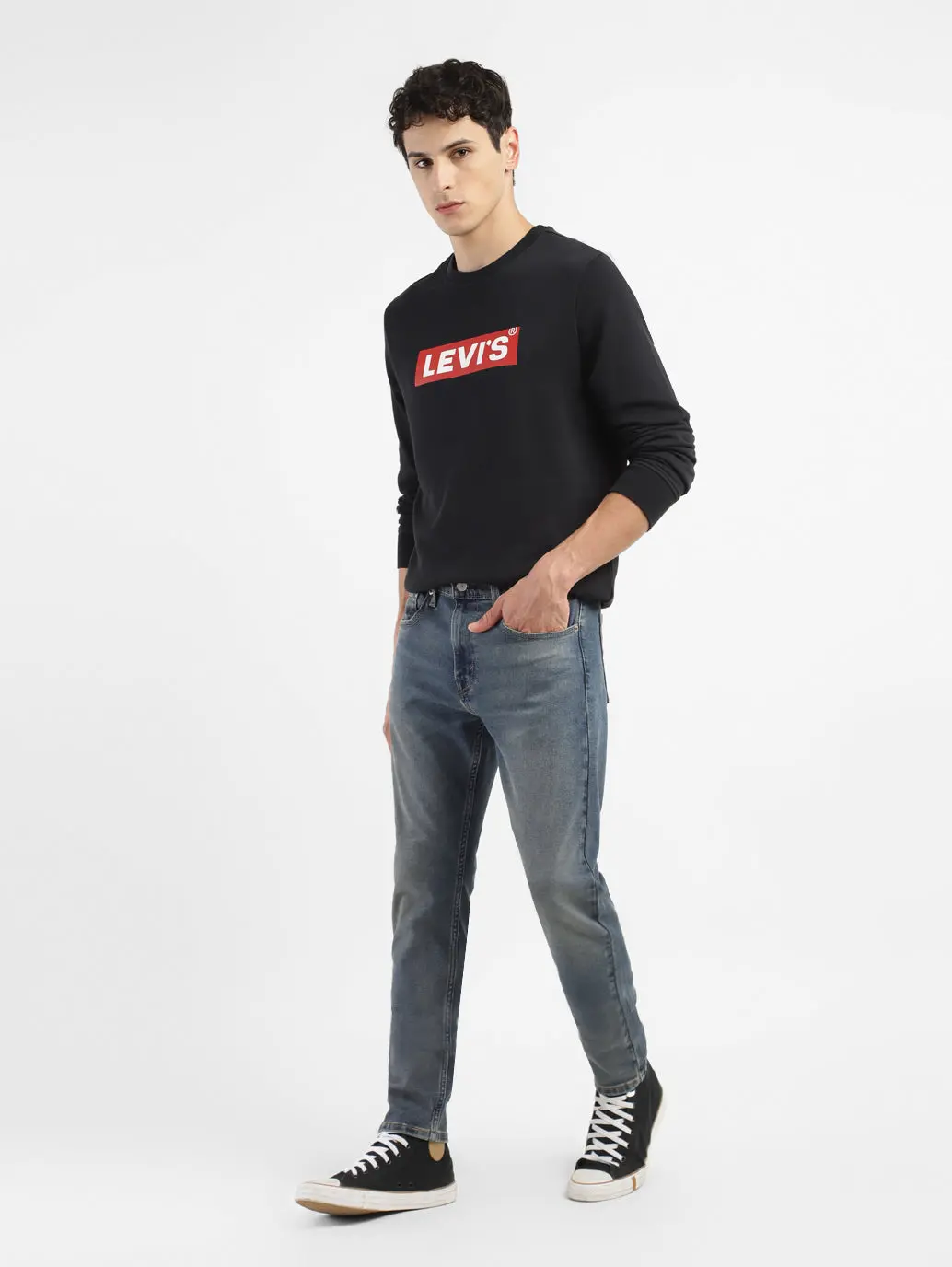 Men's 512 Indigo Slim Tapered Fit Mid Rise Jeans 8