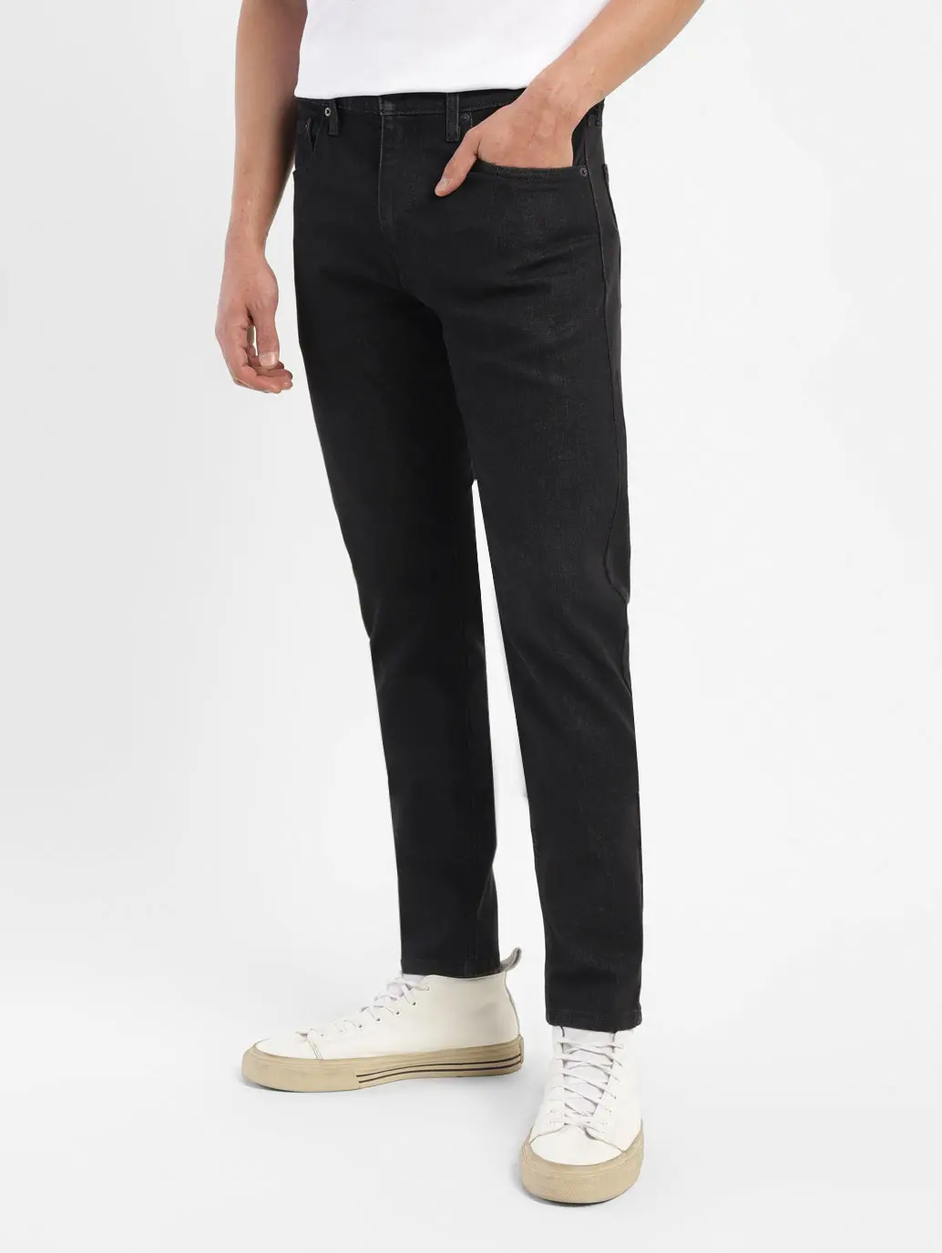 Men's 512 Black Slim Tapered Fit Mid Rise Jeans 5