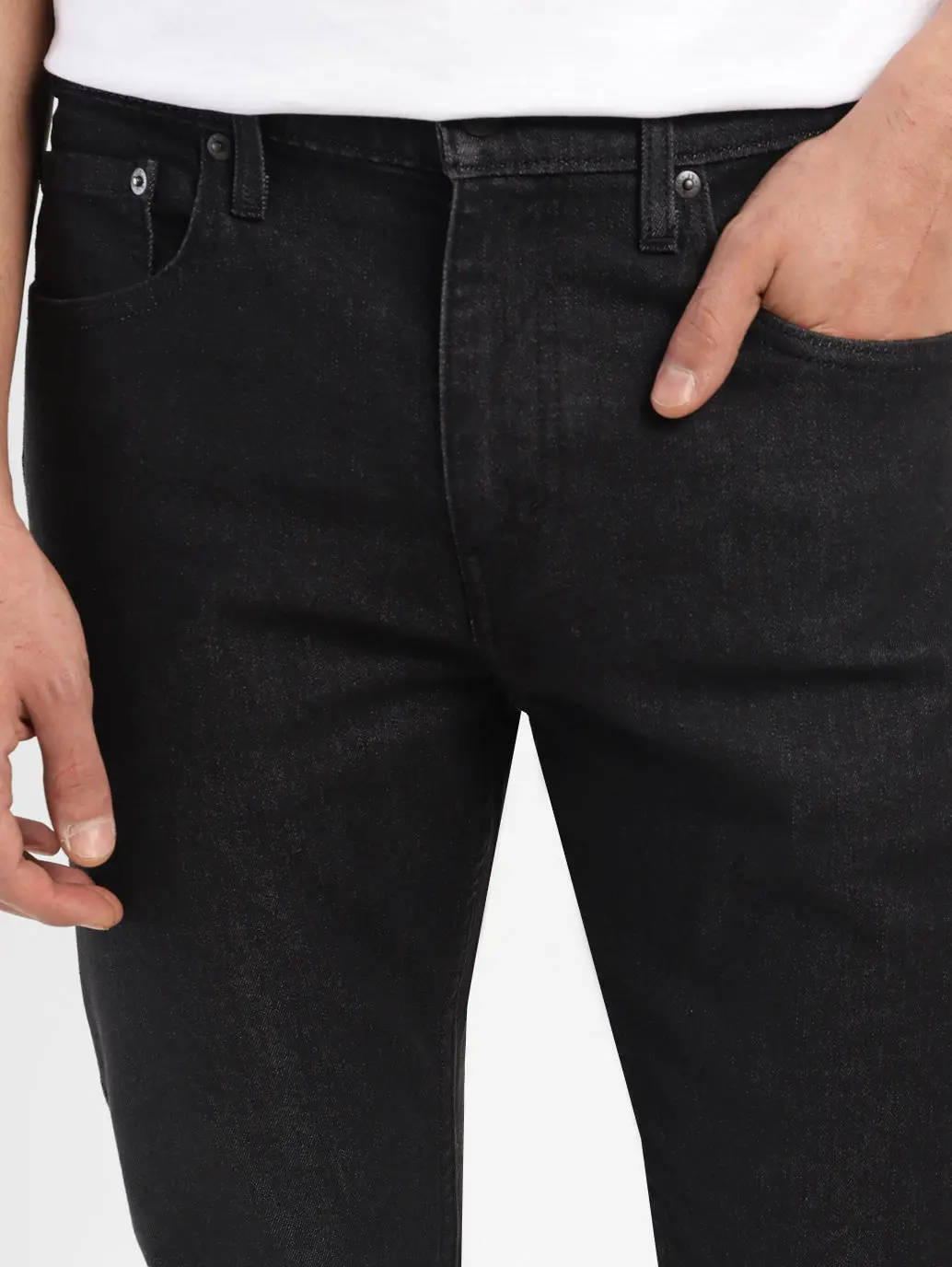 Men's 512 Black Slim Tapered Fit Mid Rise Jeans 7