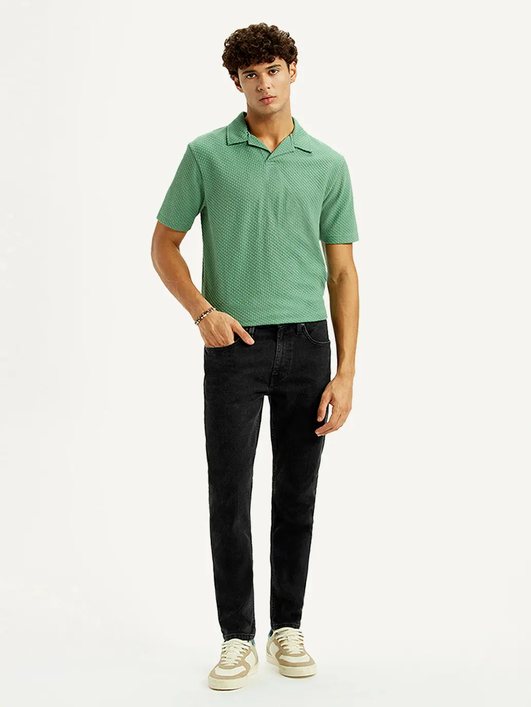Men's 512 Black Slim Tapered Fit Mid Rise Jeans 1