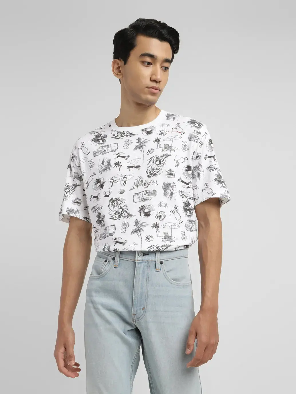 Men's Conversational Slim Fit T-Shirt 1