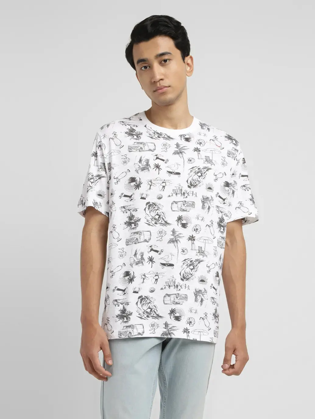 Men's Conversational Slim Fit T-Shirt 2