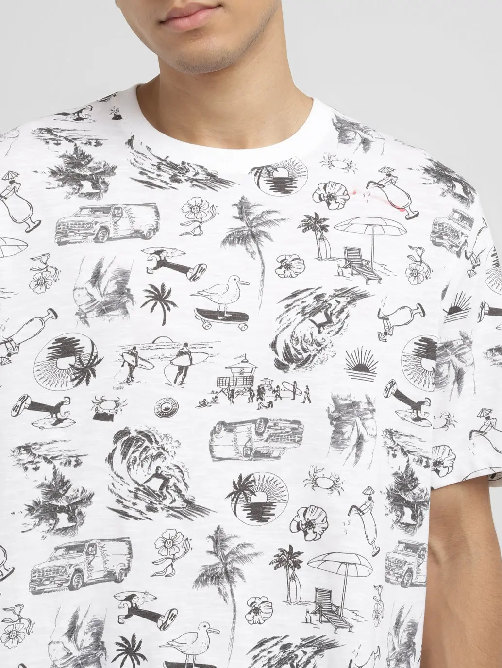 Men's Conversational Slim Fit T-Shirt 4